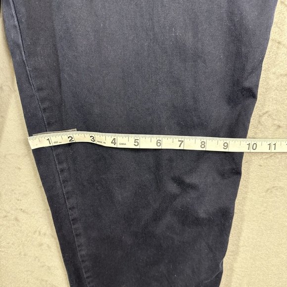 CJ Banks Dress Pants Womens Plus 16W Blue Carpenter 100% Cotton - Picture 5 of 9